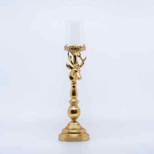 Porta candela Oro retrò renna