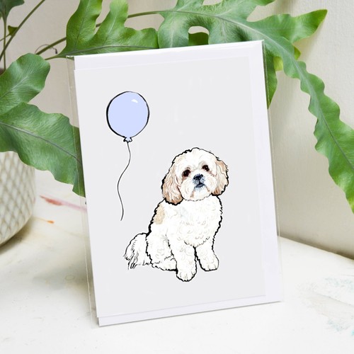 Biglietto compleanno shih tzu - shih,