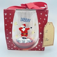 Bicchiere da vino Babbo Natale