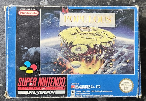 Populous super nintendo snes - populous,