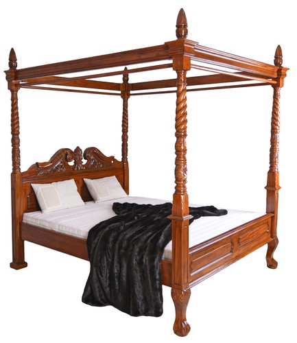 Letto doppio legno massello - letto,