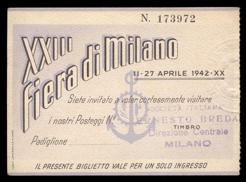 Biglietto ingresso xxiii - biglietto,
