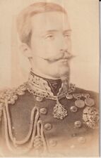 FOTOGRAFIA D'EPOCA ORIGINALE 6X10 MILITARE RITRATTO UFFICIALE IN UNIFORME - MF95