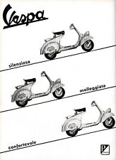 PUBBL.1954 VESPA FARO BASSO PIAGGIO & C. GENOVA MOTO SCOOTER CARATTERISTICHE