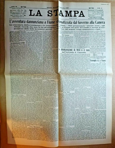 The annunzio adventure - adventure, in