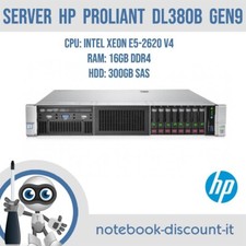 Server HP Proliant DL380 Gen9 Cpu Intel XEON E5-2620V4 Ram 16gb HDD 3x 300gb SAS