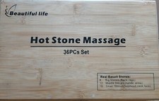 hot Stone Massage 36 pcs set come nuovo