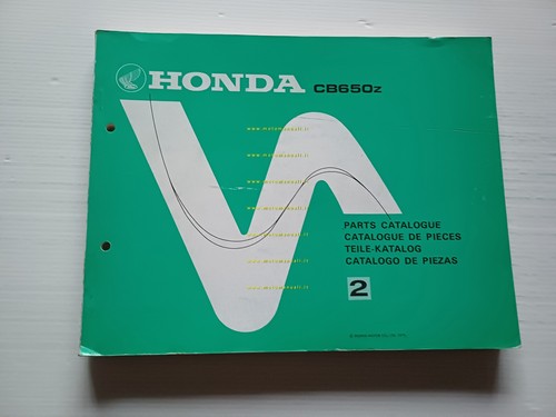 Honda 650 1979 catalogo - honda,
