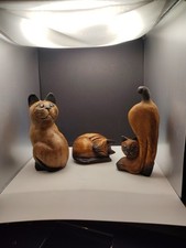 Set di 3 gatti siamesi vintage