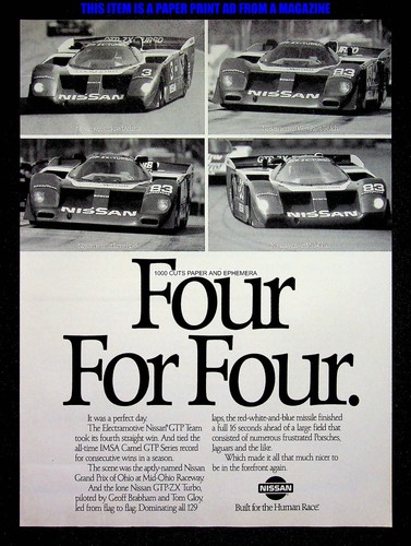 Nissan gtp racing - nissan, 1988