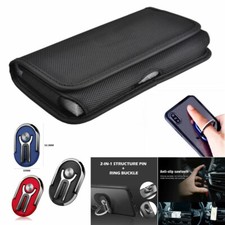 Custodia a marsupio per Nokia C200 (N151DL Tracfone) fondina telefono supporto cintura clip