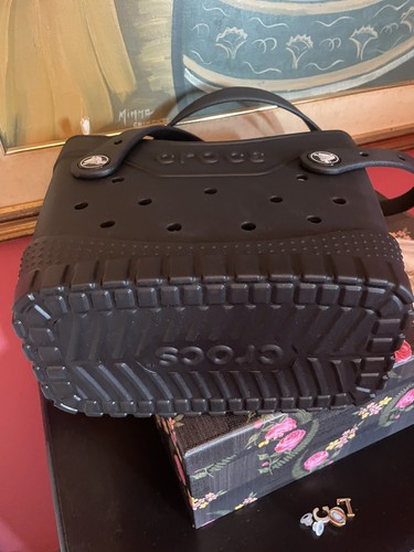 Borsa crocs nera spalla - a,