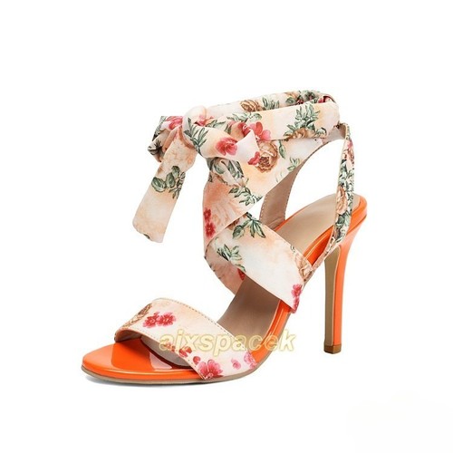 Sandali donna stampa floreale