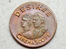 DESIRE CINEMASCOPE GETTONE ANNI 50 CINEMA POLITEAMA