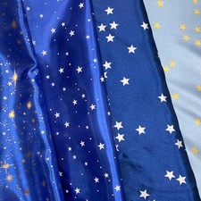 Tessuto Raso Stampato Cielo