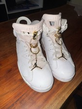 Nike Air Jordan 6 Retro Gold Hoops UK 4.5 US 7 EU 38