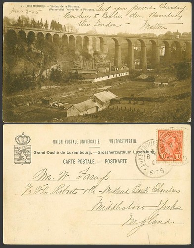 Luxembourg 10c 1905 old - luxembourg,
