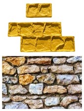 STAMPO intonaco stampato FINTA PIETRA roccia muro stampato Vertical Concrete Mat