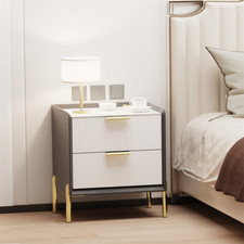 Comodino consolle notte pelle