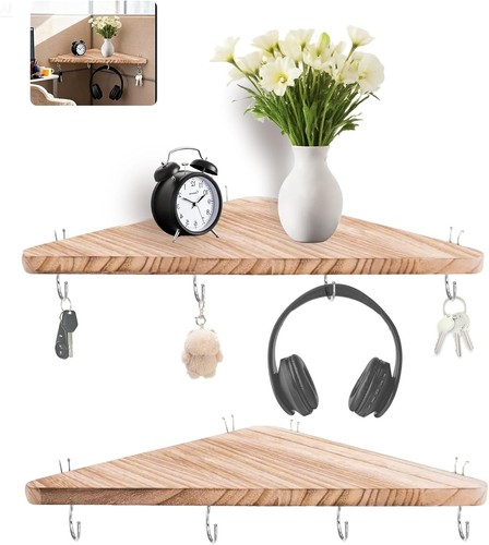 Cubicle corner shelf with