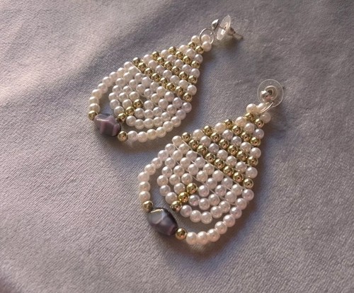 Orecchini goccia perle di - orecchini,
