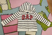 Felpa GAP bianca a righe blu