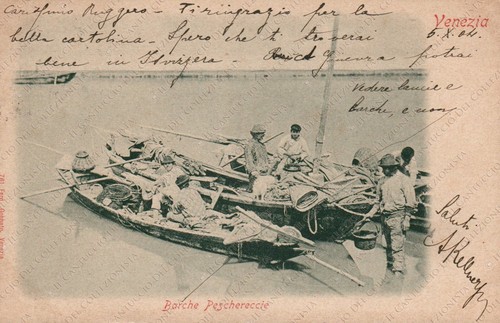 1904 venezia barche - venezia,