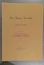 CAPPELLINA 1940 PER MESSA NOVELLA IN BONALDO - ZIMELLA VERONA