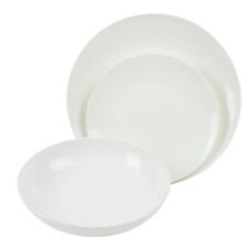 SERVIZIO DI PIATTI GINEVRA IN SET DA 18 PEZZI COLORE BIANCO