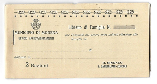 Municipio modena tessera - municipio,