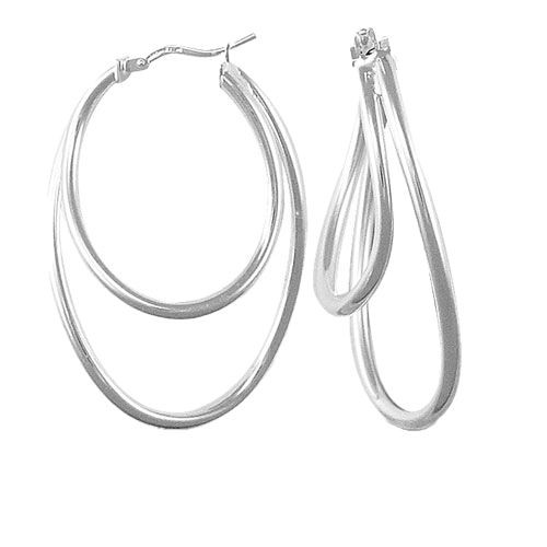 Orecchini creoli argento - creoli,