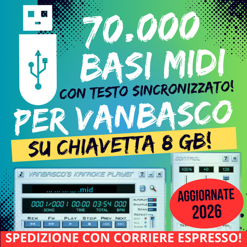 Chiavetta usb 000 basi - 70.000,