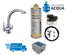 KIT EVERPURE FILTRO AC2 (EX 2DC) + CONTALITRI+ RUBINETTO 3 VIE DEPURATORE ACQUA 