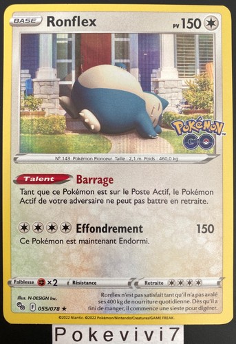 Carte pokemon ronflex 055 078 - carte, 055/078