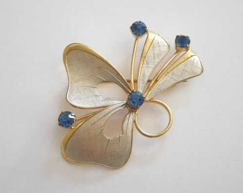 Vintage spilla pietre strass - vintage,