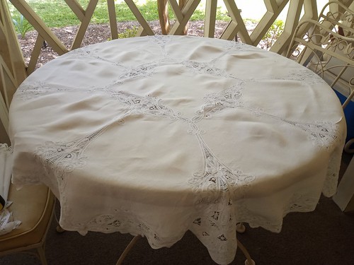 Tovaglia vintage rotonda - tovaglia, 55"