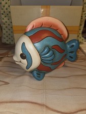 Thun Pesce Disco Blu Rosso Grande Con Scatola Pesciolino