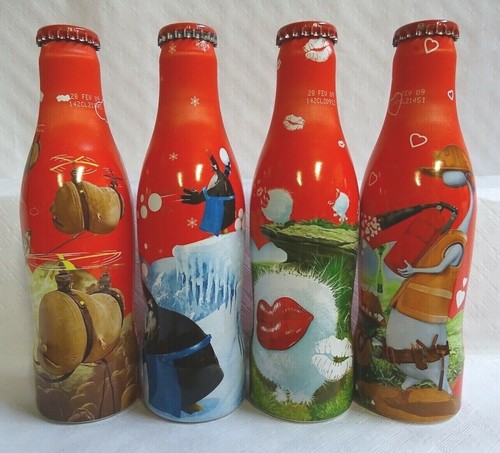 Coca cola aluminium bottle set - cola,