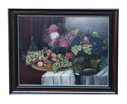 Dipinto olio berge see - dipinto,