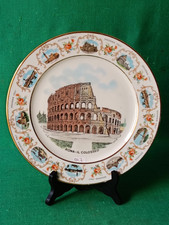 PIATTO DA PARETE RICORDO DI ROMA - IL COLOSSEO SOUVENIR ITALY VINTAGE. DA7