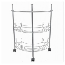 SCAFFALE MOBILETTO CARRELLO SOTTOLAVABO SOTTO LAVANDINO BAGNO 2 RIPIANI 59965