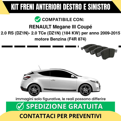 Pastiglie freno anteriori per - pastiglie,