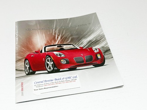 Brochure pontiac solstizio - pontiac,