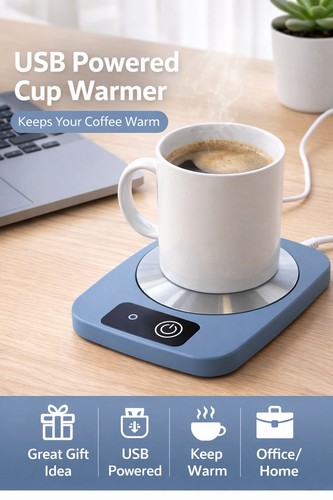 Scaldabicchieri usb pad tazza - scaldabicchieri,