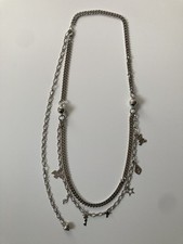 cinta metallo catena doppia pendenti