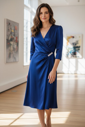 Abito luisa spagnoli blu - abito,
