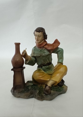 Vasaio mentre lavora resina - mentre,