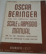 OSCAR BERINGER NUOVO MANUALE E COMPLETO SCALE E ARPEGGI BOSWORTH BEHRINGER