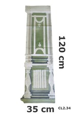 SCENOGRAFIA FONDALE DA TEATRO TEATRALE COLONNA COLORATA DECORAZIONE MURO CL2.34