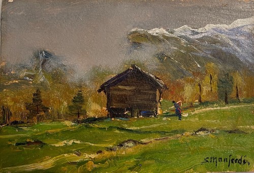 Dipinto olio tavola - dipinto, su